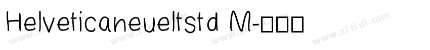 Helveticaneueltstd M字体转换